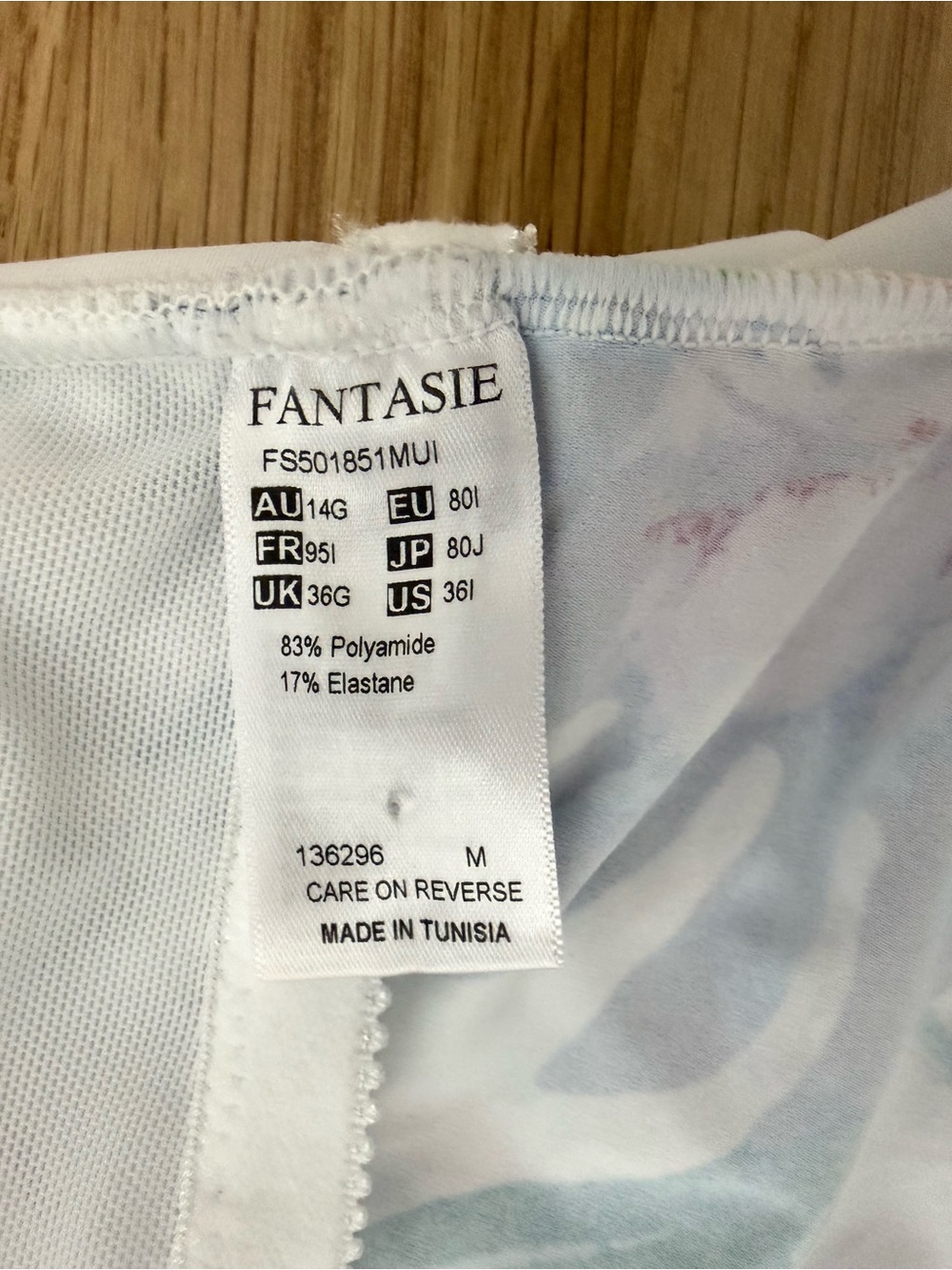 Fantasie Paradiso Twist Underwire Tankini Top - 36I - Picture 7 of 7